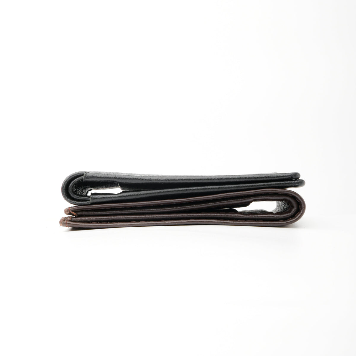 Thin Slim Butter Soft Leather Bi-Fold Wallet-Black