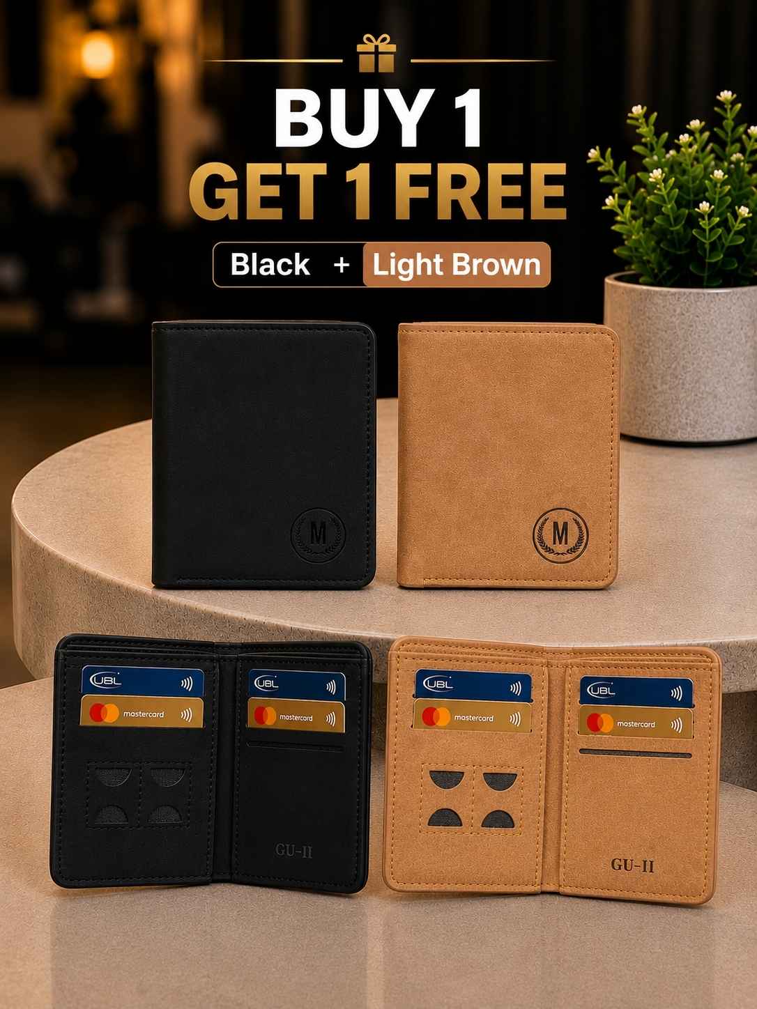 Buy 1 Get 1 FREE - M Design Mini Wallet