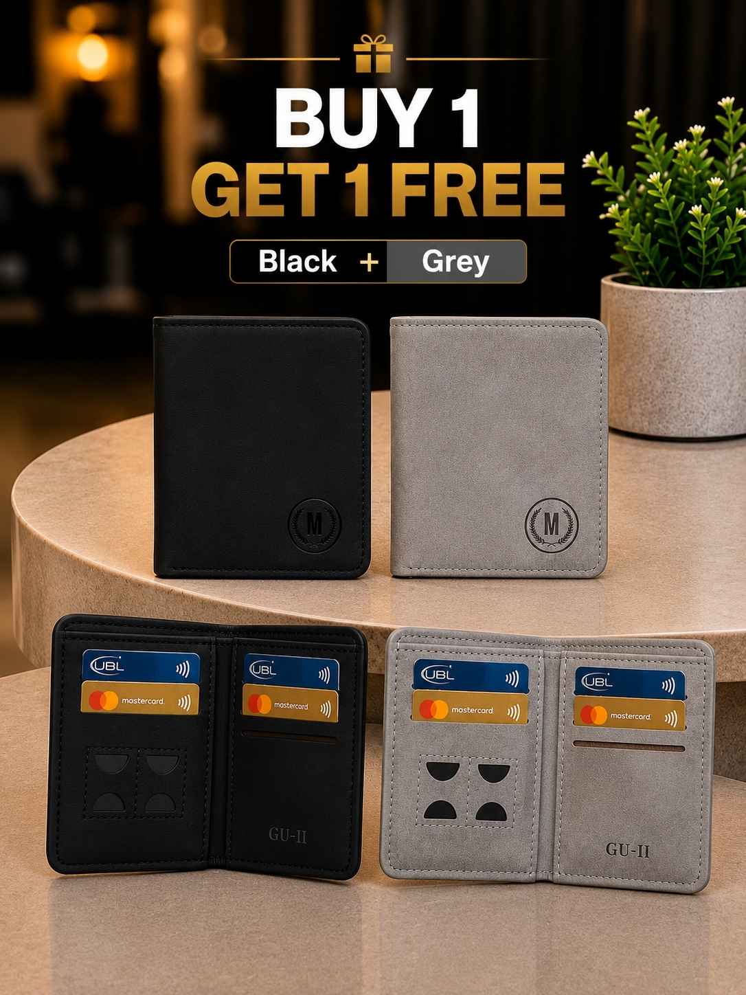 Buy 1 Get 1 FREE - M Design Mini Wallet