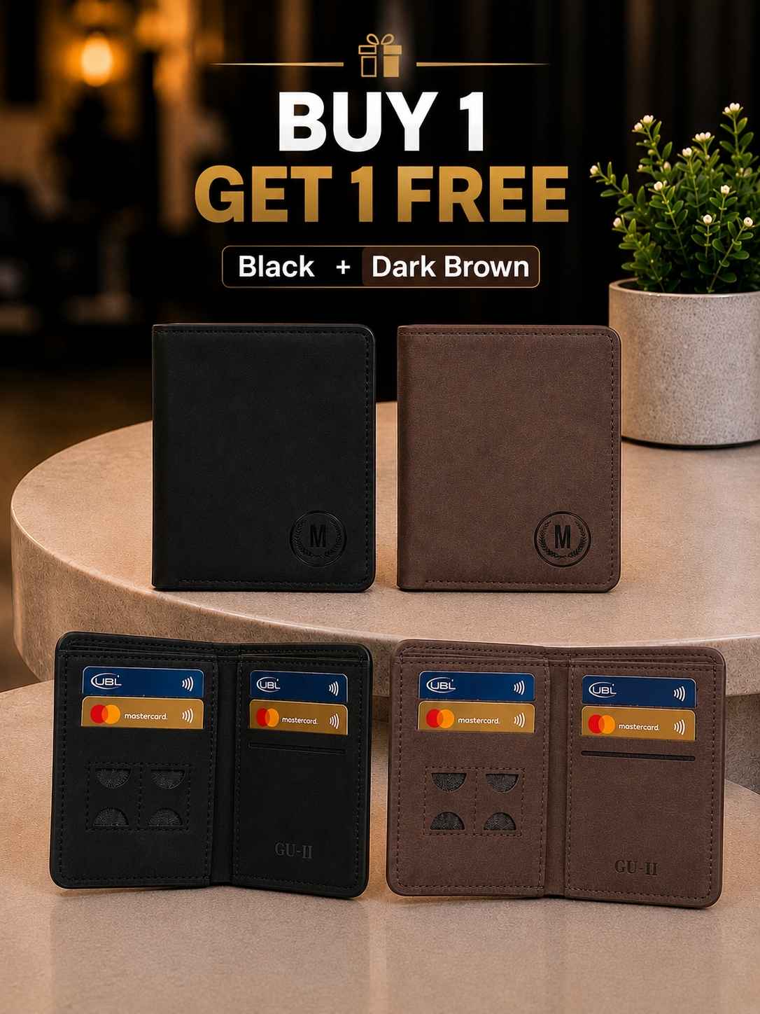 Buy 1 Get 1 FREE - M Design Mini Wallet