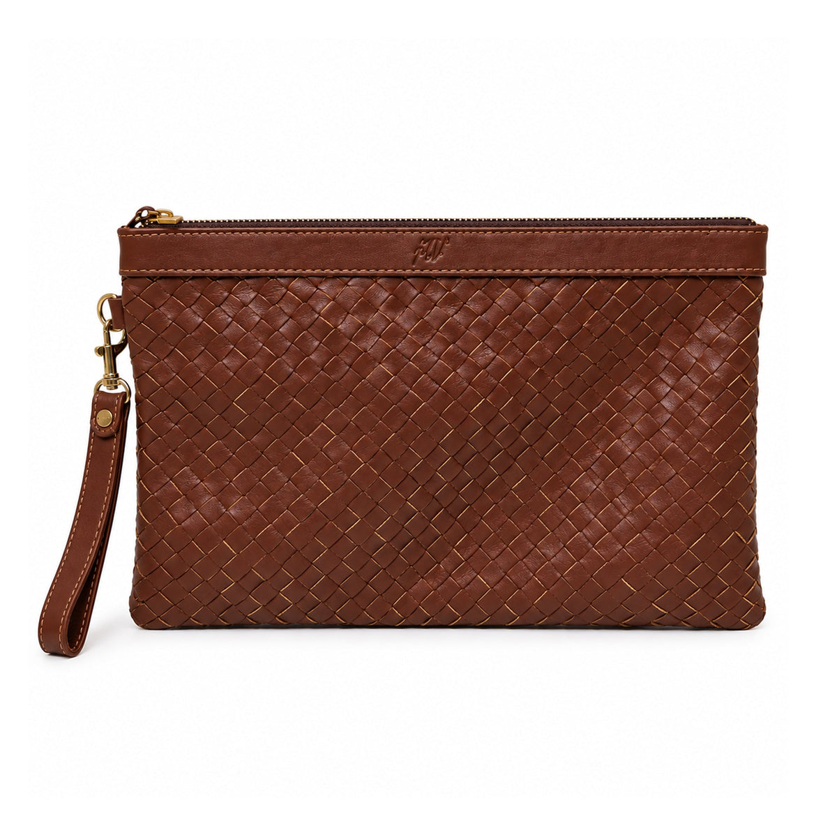 Woven Leather Pouch