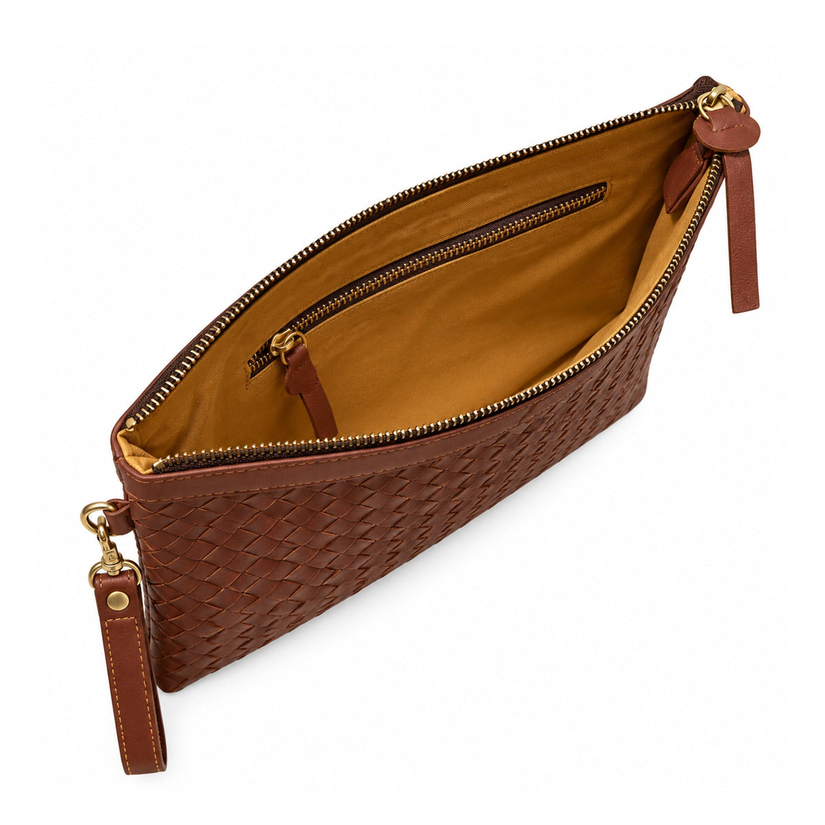 Woven Leather Pouch