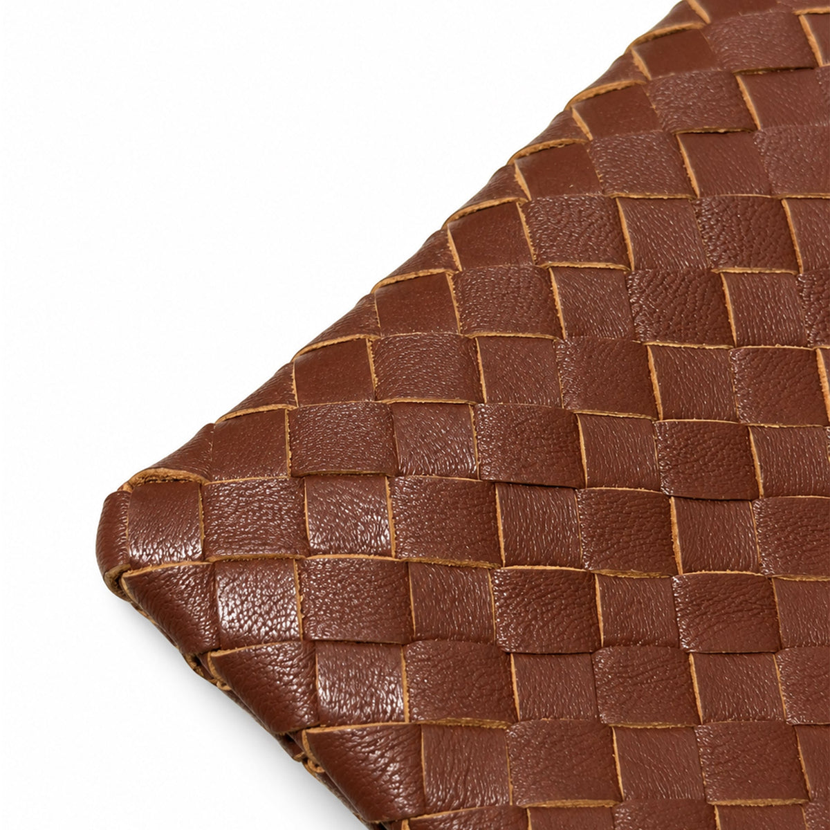 Woven Leather Pouch
