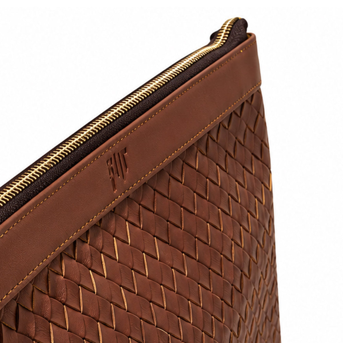 Woven Leather Pouch